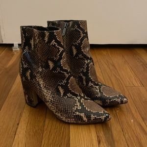 Sam Edelman Snake Skin Booties